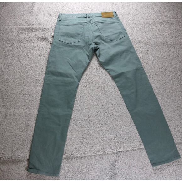 Todd Snyder Jeans 32x34 Green Slim Fit 5 Pocket Pants - Picture 2 of 5